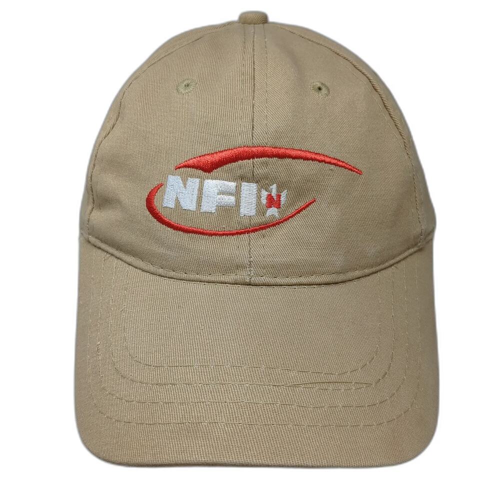 Apollo NFI Embroidered Logo Beige Baseball Cap One Size Adjustable Strapback Hat
